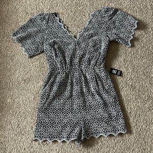 vintage express lace romper nwt